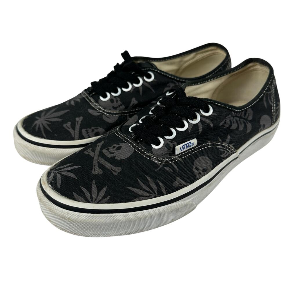 VANS Van Doren Aloha Skull Skateboarding Shoes Mens‎ 6.5 / Womens 8 Black Gray